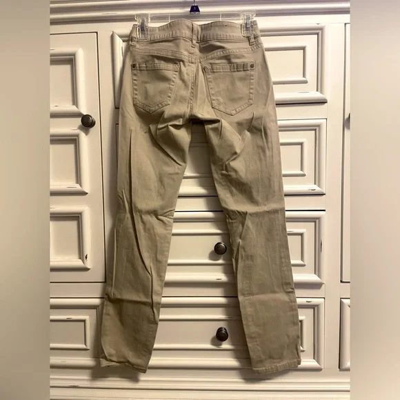 Ripped Khaki Skinny Jeans. Worn Once - Picture 3 of 3